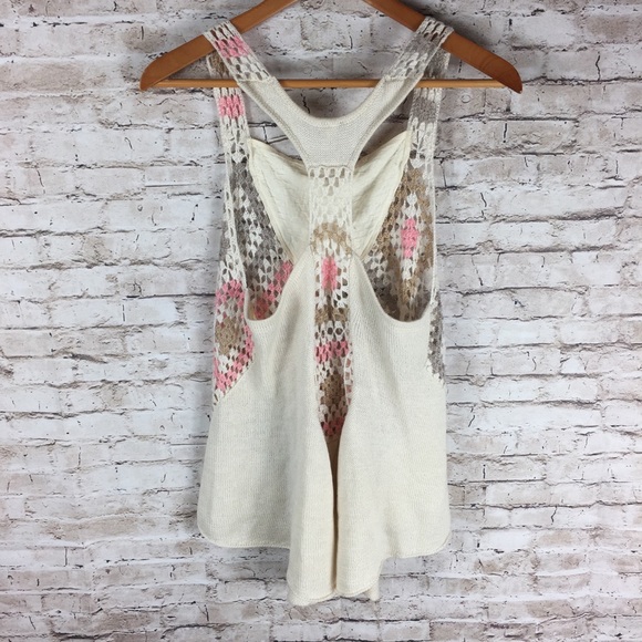 Free People Boho Festival Crochet Sequin Tank Top - Picture 5 of 5